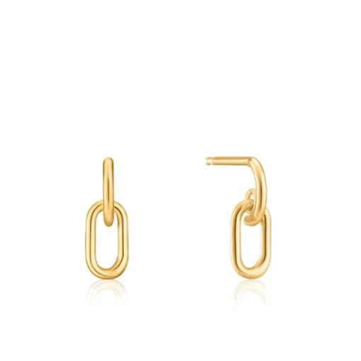 Ania Haie "Gold Link Stud" Earrings