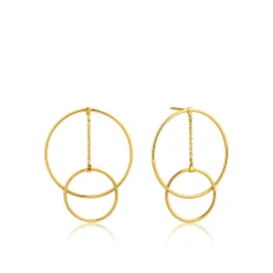 Ania Haie Gold "Modern Front Hoop" Earrings