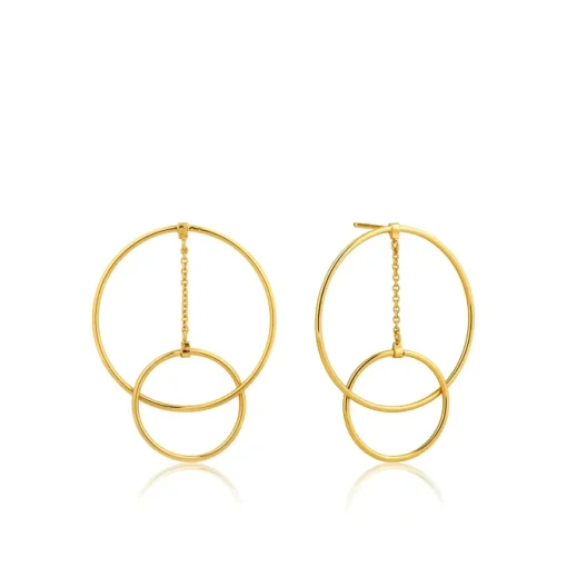 Ania Haie Gold "Modern Front Hoop" Earrings