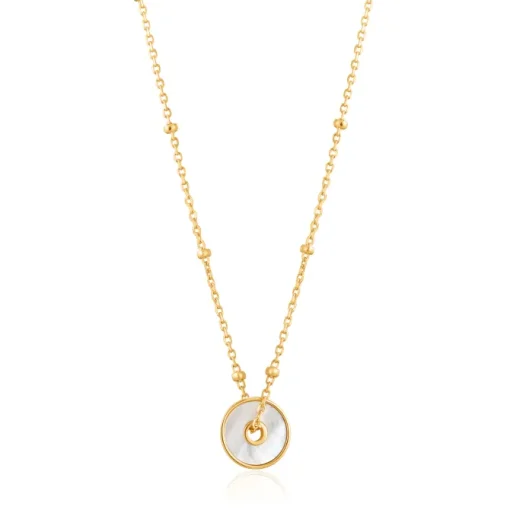 Ania Haie "Gold Mother of Pearl Pendant" Necklace