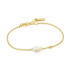 Ania Haie "Gold Pearl" Bracelet