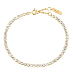 Ania Haie "Gold Row Bezel Set " Bracelet