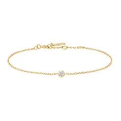 Ania Haie "Gold Sparkle Bezel" Bracelet