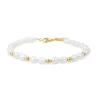 Ania Haie "Pearl and White CZ Bezel Set" Bracelet