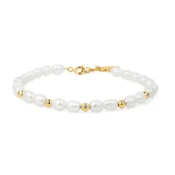 Ania Haie "Pearl and White CZ Bezel Set" Bracelet