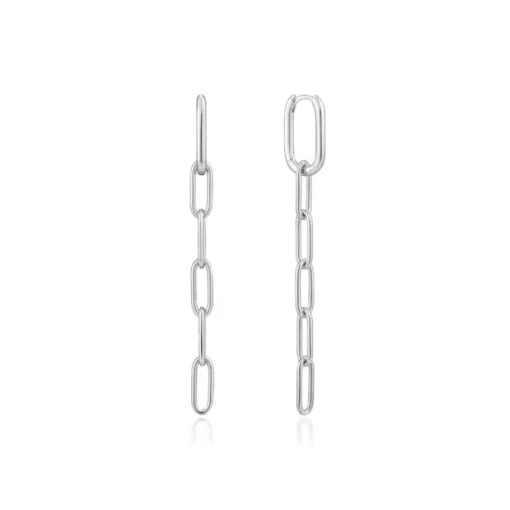 Ania Haie "Silver Cable Link Drop" Earrings