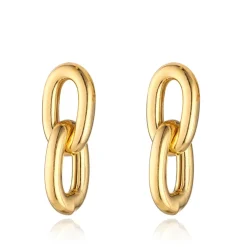 CHUNKY DOUBLE LINK DROP EARRING