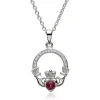 Claddagh FEBRUARY Birthstone Necklace