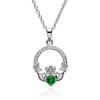 Claddagh MAY Birthstone Necklace