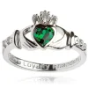 Claddagh May Birthstone Ring