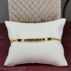 Cristallo Yellow Plated Daughter Bracelet