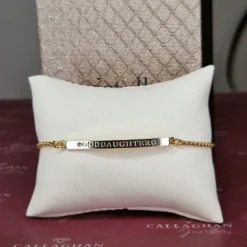 Cristallo Yellow Plated Goddaughter Bracelet