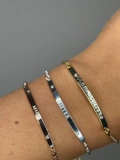 Cristallo Yellow Plated Goddaughter Bracelet