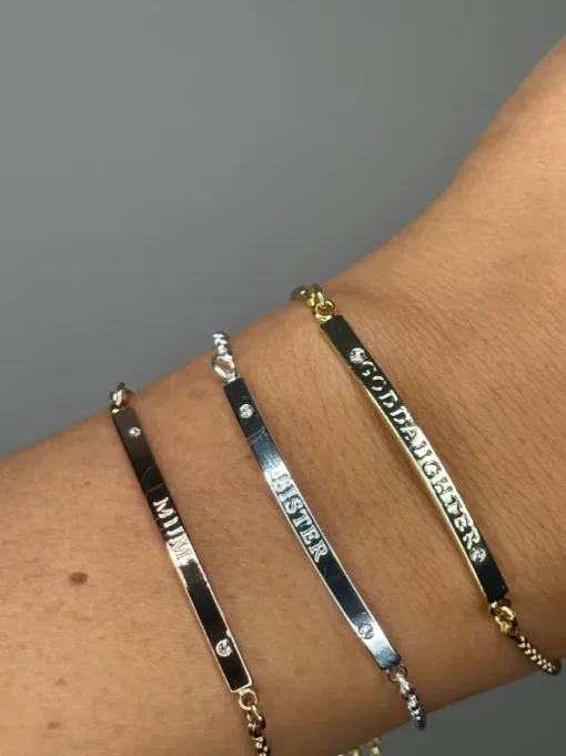 Cristallo Yellow Plated Goddaughter Bracelet