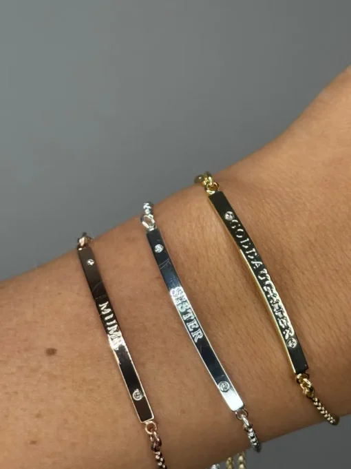 Cristallo Yellow Plated Goddaughter Bracelet