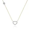 9CT GOLD CZ HEART NECKLACE