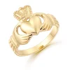 9ct Gold Plain Gents Claddagh Ring