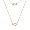 9ct Rose Gold Heart Silhouette Necklace