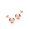 9CT ROSE GOLD 10MM BALL STUD EARRINGS