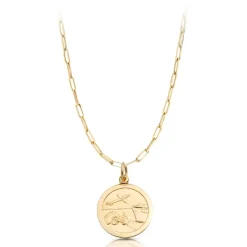 9ct St Christopher Medal & Paper Chain