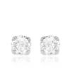 9CT WHITE GOLD ROUND CZ STUD EARRINGS