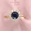 9ct Yellow Gold and Sapphire Dress Ring