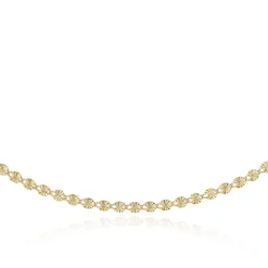 9CT YELLOW GOLD DIAMOND CUT FORZATINA CHAIN Necklace