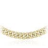 9CT YELLOW GOLD DIAMOND CUT ROUND-LINK CURB CHAIN Necklace