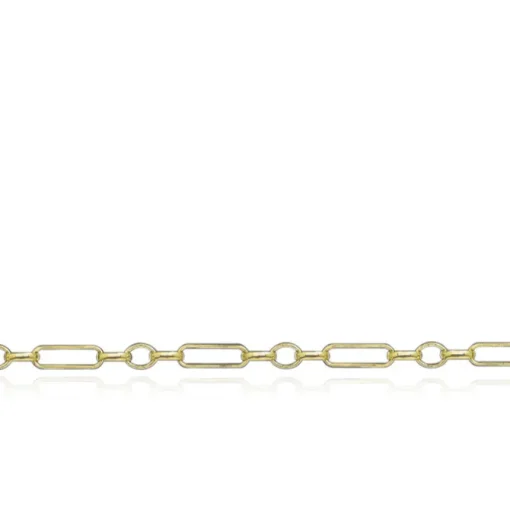 9ct Yellow Gold Figaro Belcher Half Chain Necklace
