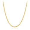 9ct Yellow Gold Flat Curb Chain Necklace