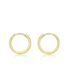 9CT YELLOW GOLD HUGGY HOOP CREOLE EARRINGS