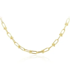 9CT YELLOW GOLD INDUSTRIAL CHAIN
