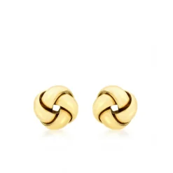 9CT YELLOW GOLD KNOT STUD EARRINGS