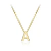 9ct Yellow Gold Petite Initial Necklace