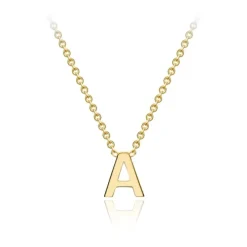 9ct Yellow Gold Petite Initial Necklace