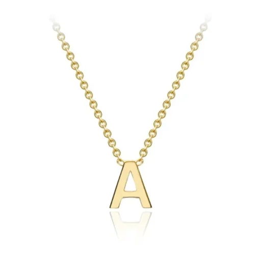 9ct Yellow Gold Petite Initial Necklace