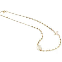 9ct Yellow Gold Rosary Bead Necklace