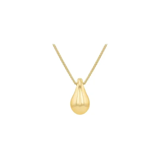 9ct Yellow Gold Small Teardrop Necklace