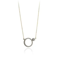 CZ CIRCLE OF LIFE NECKLACE