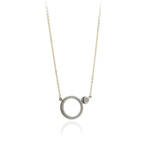 CZ CIRCLE OF LIFE NECKLACE