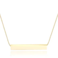 Erin 9ct 3D Bar Necklace