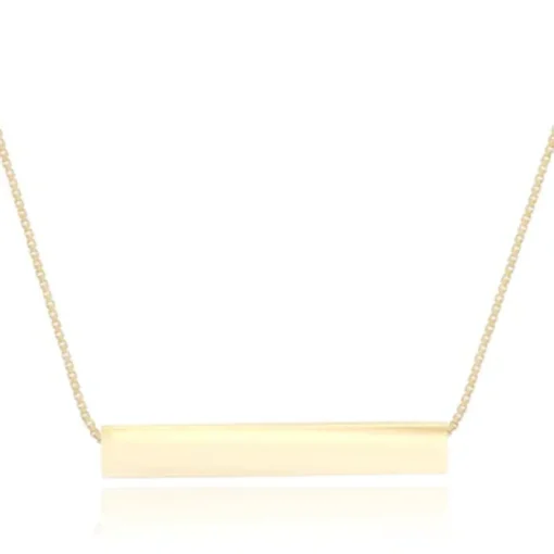 Erin 9ct 3D Bar Necklace