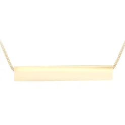 Erin 9ct 3D Bar Necklace