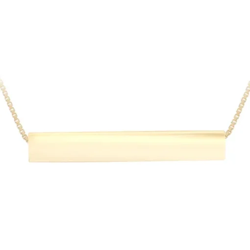 Erin 9ct 3D Bar Necklace