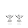 First Communion CZ Angel Earrings