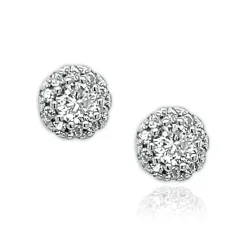 First Communion CZ Stud Earrings