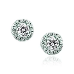 First Communion CZ Stud Earrings