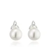 Fresh Water Pearl Trinity Stud Earrings