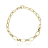 GOLD OPEN OVAL LINK BRACELET