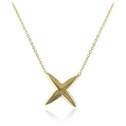 GOLD "SEALED WITH A KISS" NECKLACE